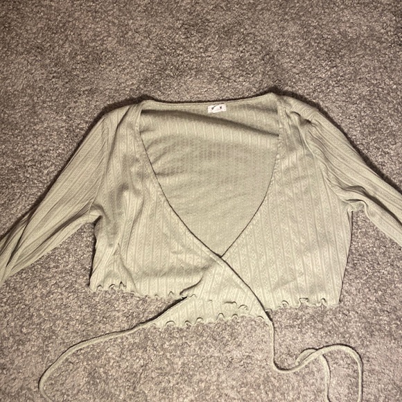 Cropped Wrap Long Sleeve. From Garage - Picture 1 of 1